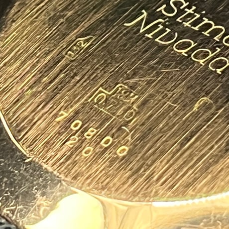 18K無垢 NIVADA ヴィンテージ クロノグラフ バルジュー 92