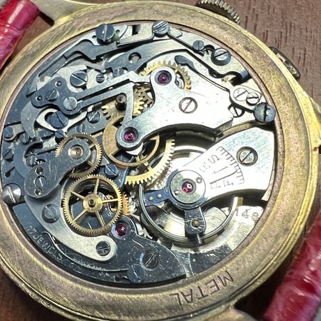 18金無垢 ヴィンテージ クロノグラフ 18K Gander
