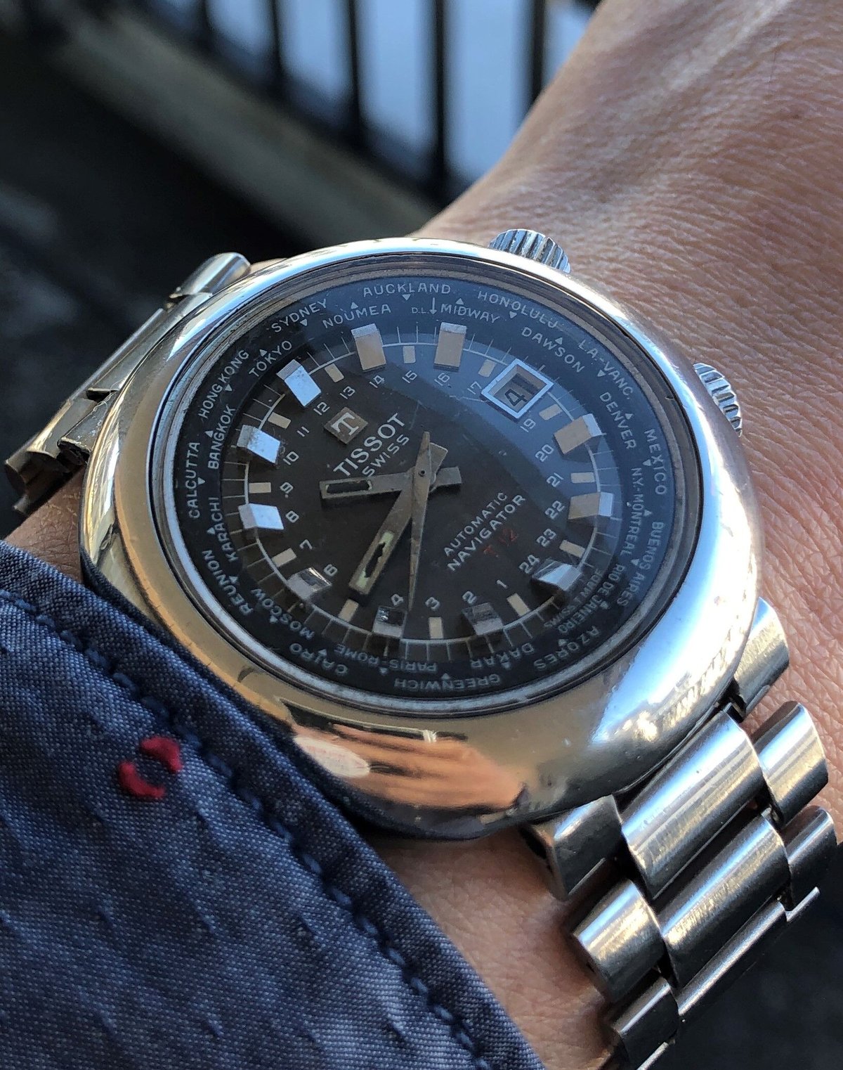 美品 腕時計 TISSOT ナビゲーター3000 タッチセンサー ワールドタイム