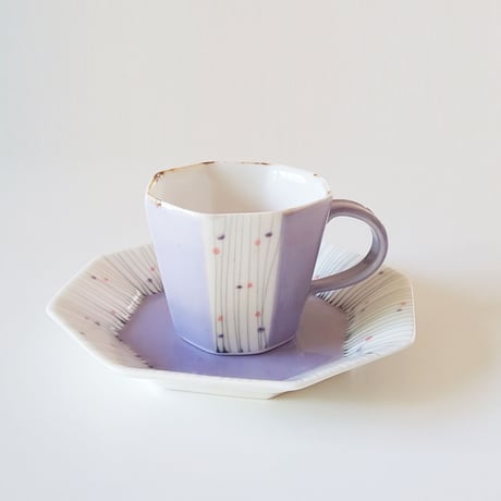 面取りコーヒーカップ／ソーサー
