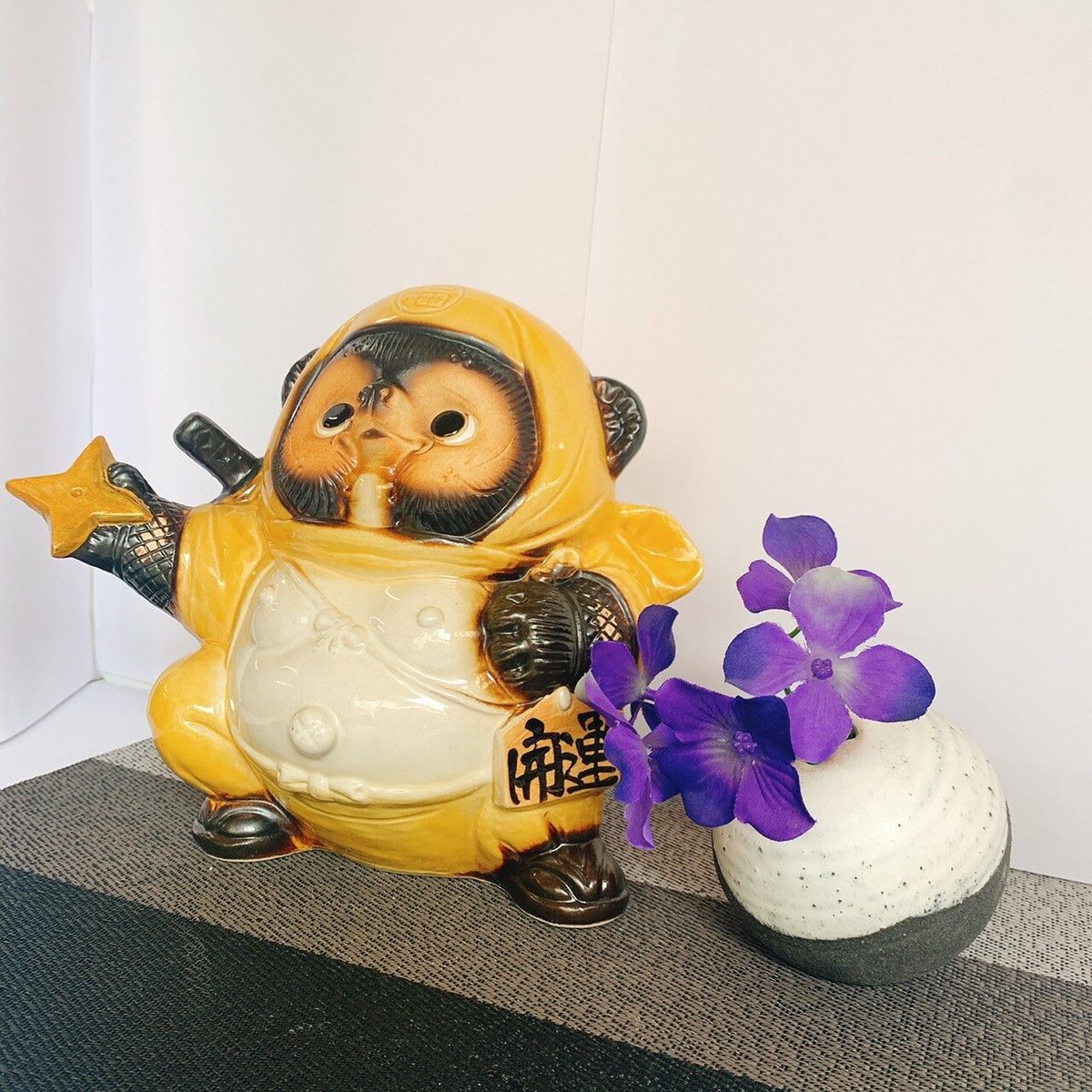 忍者狸くノ一 7号 黄色 | たぬき村オンラインショップ