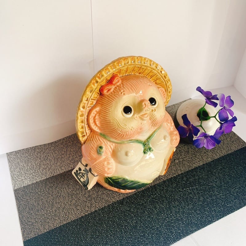 お願い狸 7号（メス）桃色 | たぬき村オンラインショップ