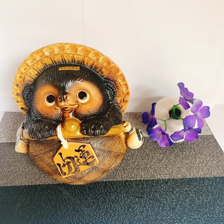 ガマグチ狸　茶色