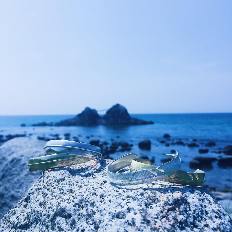 キングレオンブレス「鷹の羽根」シルバー 女性用（ギザ有り） | Reon 