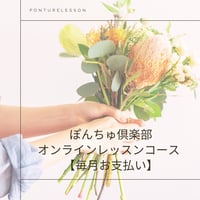 〖2025年～NOW〗ぽんちゅ倶楽部オンラインレッスンコース（毎月同日お支払）