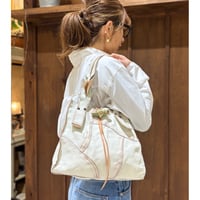 MOQUIP  ピグメントパッチワークトートバッグ
