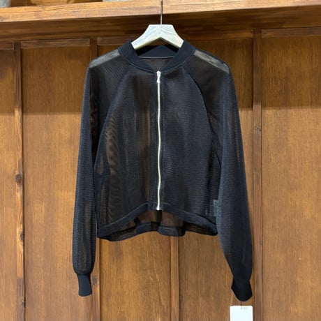 【新品・未使用】黒のメッシュブルゾン メッシュブルゾン | STORES