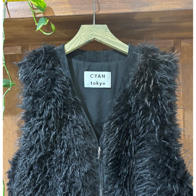CYAN TOKYO ミックスファーzipベスト | selectshop_freedom