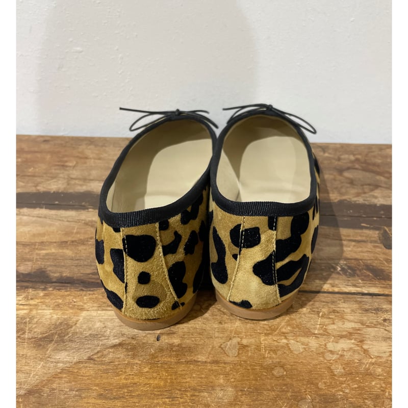 バレエシューズ ANNIEL SPORT Leather ballerina with animal pattern and elast Anniel バレエシューズ | selectshop_freedom STORE