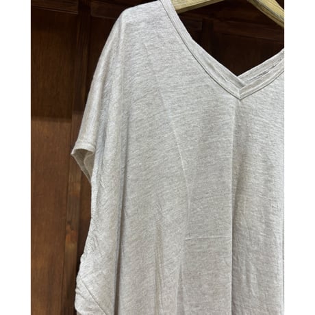 LE MELANGE  リネンフレンチスリーブプルオーバー
