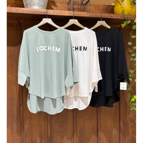 CLOCHE  ロゴ7分袖トップス