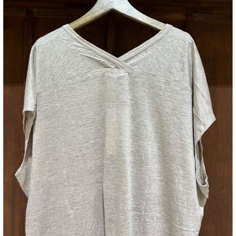 LE MELANGE  リネンフレンチスリーブプルオーバー