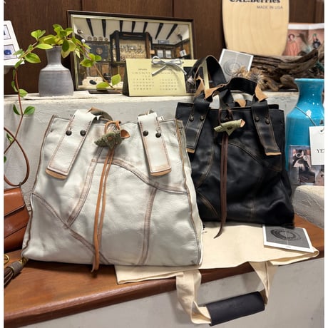 MOQUIP  ピグメントパッチワークトートバッグ