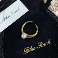Bluerank  シンプルパールイヤーカフ ゴールド