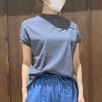 CLOCHE  モックネック無地Tee