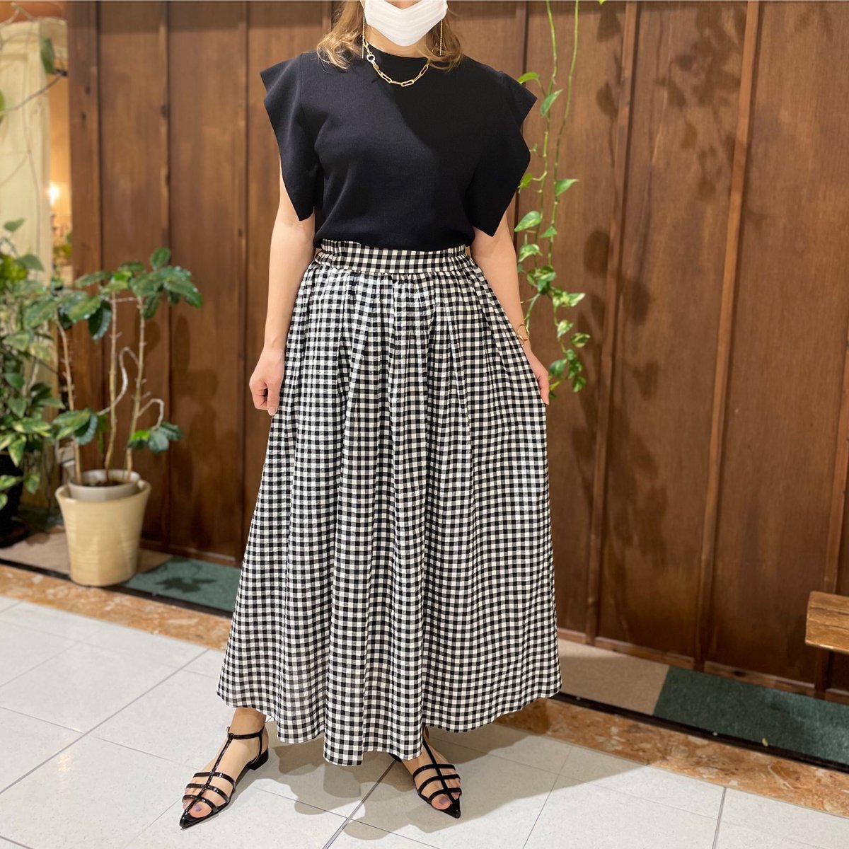 CLOCHE ギンガムチェックスカート | selectshop_freedom STORE CLOCHE ギンガムチェックスカート | selectshop_freedom STORE