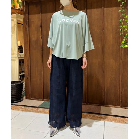 CLOCHE  ロゴ7分袖トップス