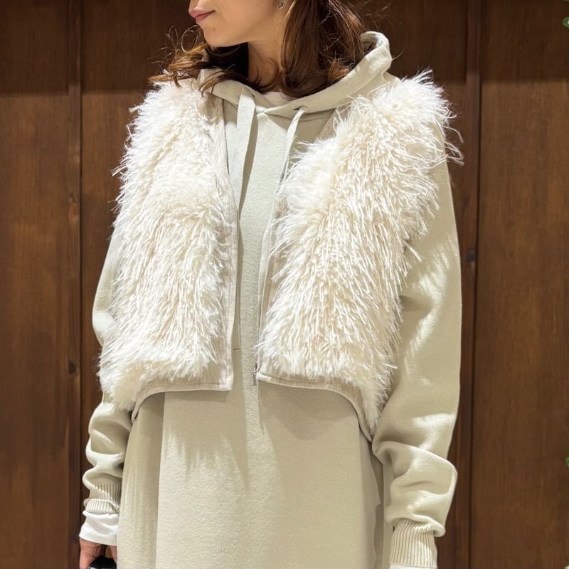 CYAN TOKYO ミックスファーzipベスト | selectshop_freedom