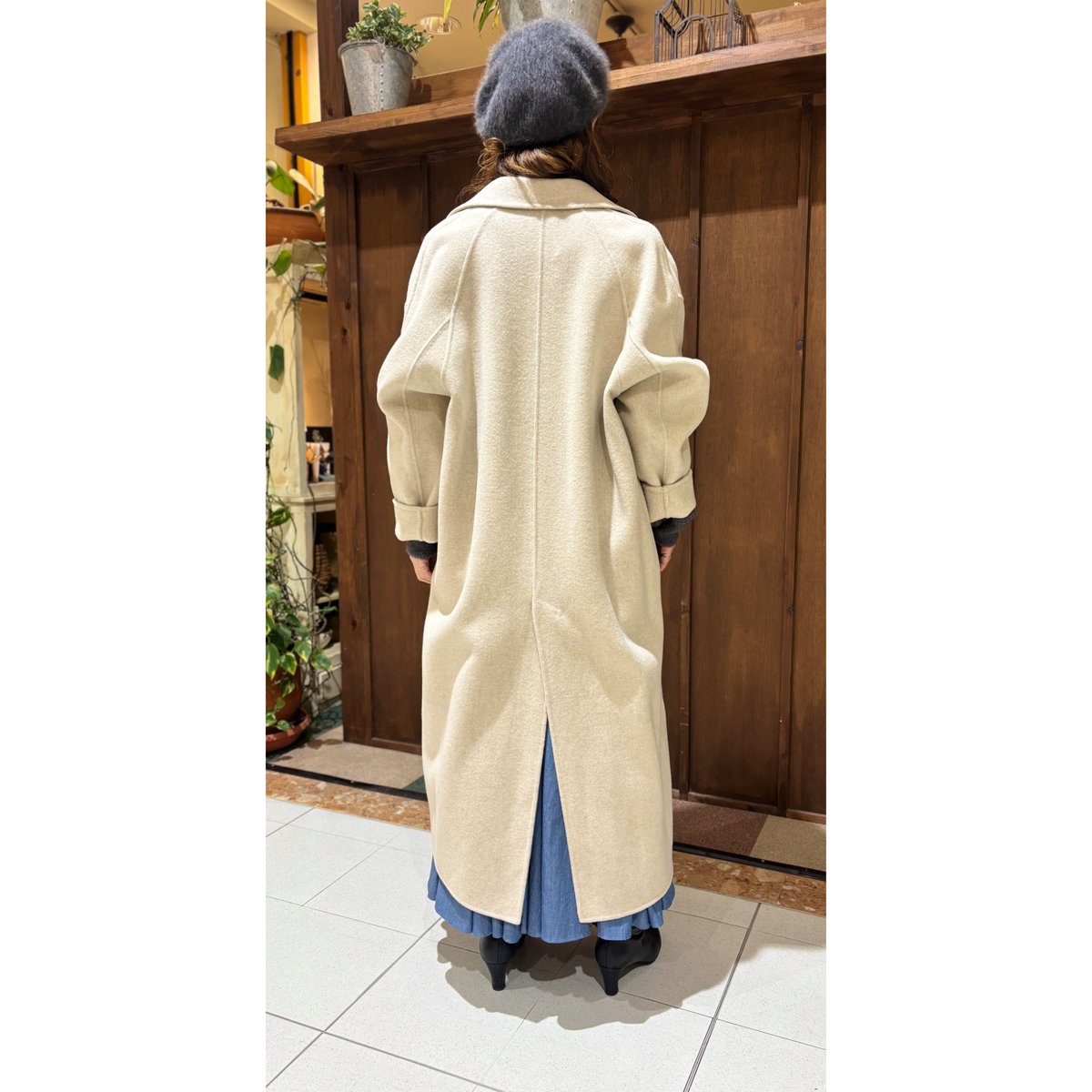 49500円新品クロシェ【 CLOCHE 】2wayウールロングコート クロシェ ロングコート 49500円新品クロシェ【 CLOCHE 】2wayウール