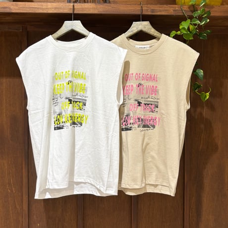 LE MELANGE  リメイク風ノースリーブTee