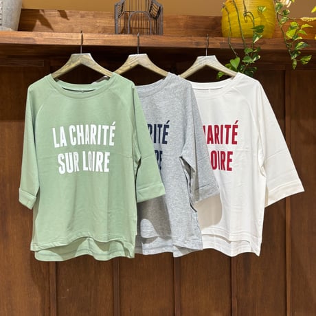 CLOCHE  7分袖ロゴTee