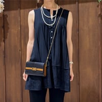 CHIGNON  シアーメッシュ×レースチュニックブラウス