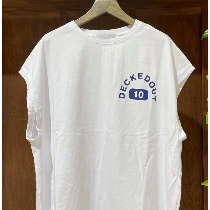 CYAN TOKYO フレンチスリーブオーバーサイズ　シアン　Tシャツ CYAN TOKYO フレンチスリーブオーバーサイズ シアン Tシャツ