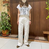 YENN  HIGH RISE TUCK WIDE PANTS