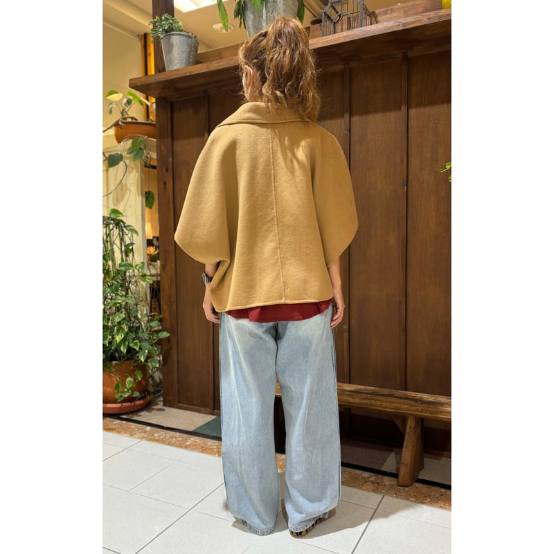 新品未使用YENN DOUBLE FACE CAPE JACKETキャメル