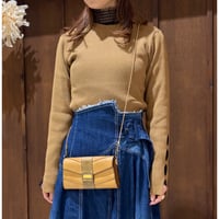 CLOCHE  ホールスリーブリブトップス