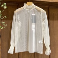 TRANOI.  チュールシアートップス