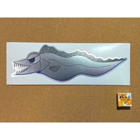 SandSilverタチウオデザインステッカー(大)Red