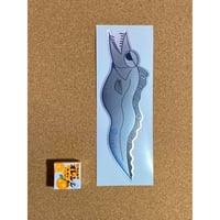 SandSilverタチウオデザインステッカー(中)blue