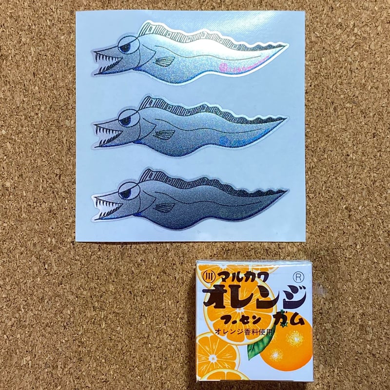 SandSilverタチウオデザインステッカー(極小) | 三宅商店 WEB SHOP