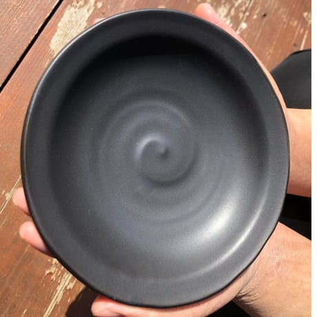 【暮らしの道具】 -カレー皿15cm-　黒照（クロテラス）