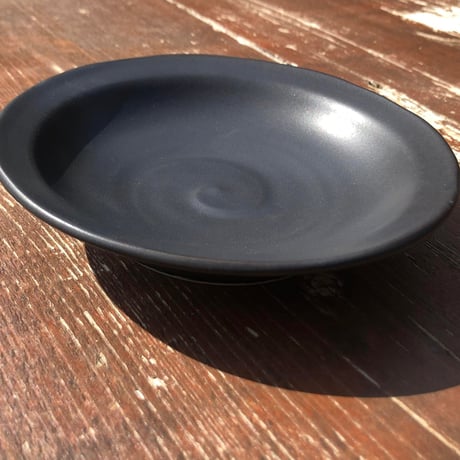 【暮らしの道具】 -カレー皿15cm-　黒照（クロテラス）