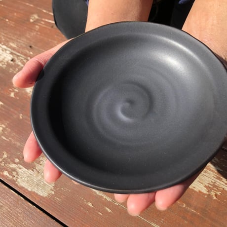 【暮らしの道具】 -カレー皿15cm-　黒照（クロテラス）