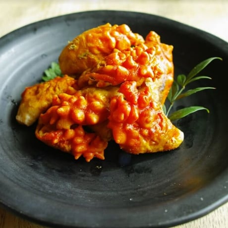 【暮らしの道具】 -カレー皿26cm-　黒照（クロテラス）