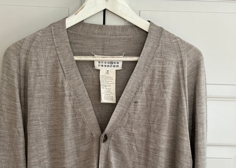 maison margiela silk cardigan