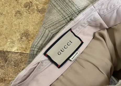 gucci wide trousers