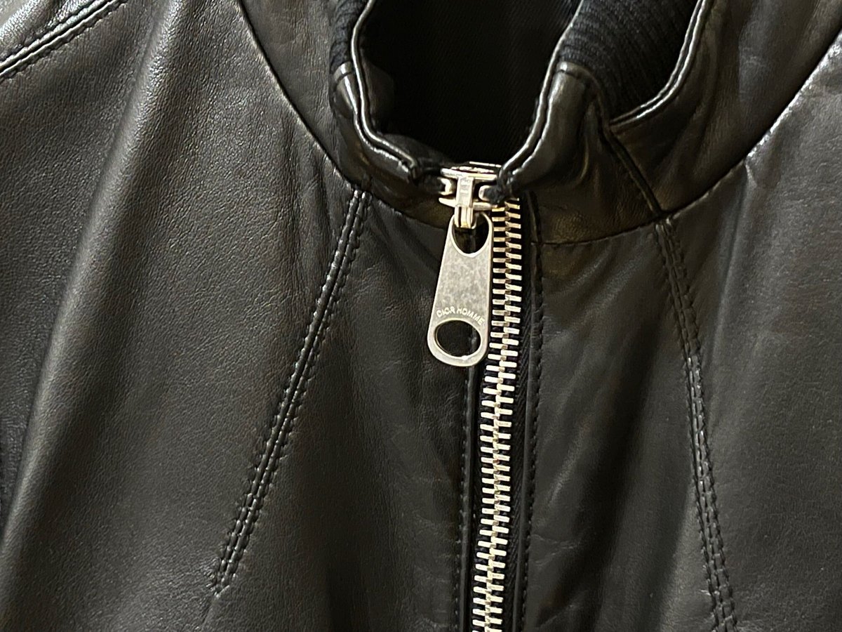 DIOR HOMME 08SS ジャケット Dior Homme Black Leather Bomber Jacket SS 2008 - M – WEDEMPIECES
