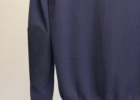 maison margiela elbow patch cardigan