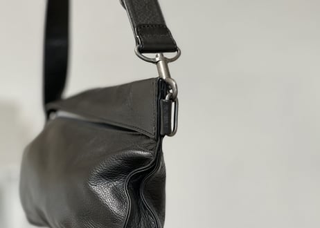 issey miyake leather shoulder bag