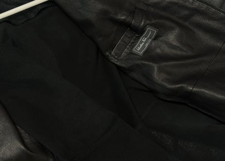 ferragamo ganchini leather jaccket