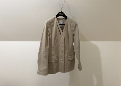 celine no collar  jacket