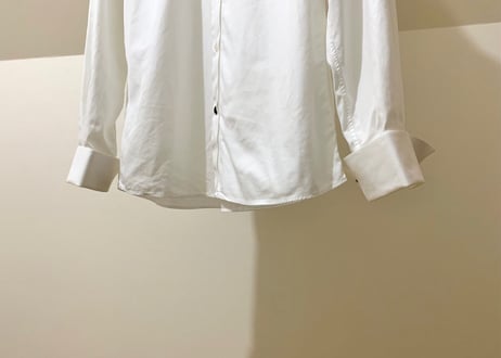 louis vuitton double cuffs shirt white