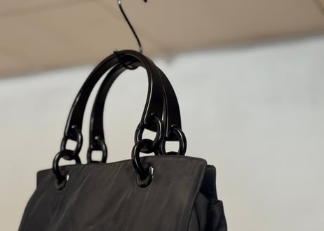 prada nylon logo bag