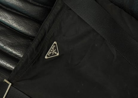 prada nylon logo bag