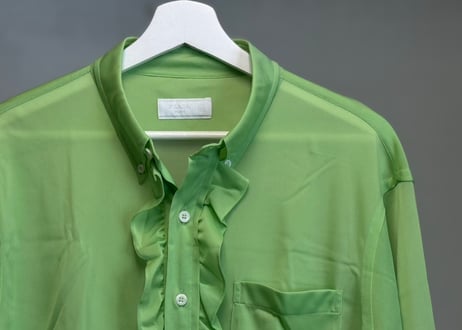 prada 2019ss "look47 48" runway model frill shirt