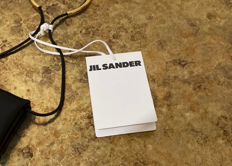 jilsander 2021ss leather wallet dead stock